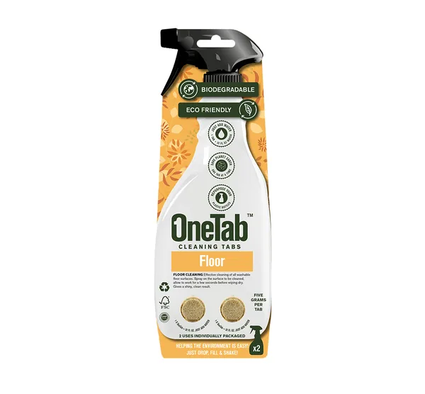 OneTab USA Floor Cleaner cleaning tablet, front of pack