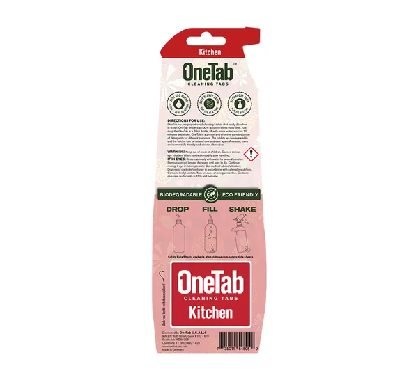 OneTab USA Kitchen Cleaner, Back